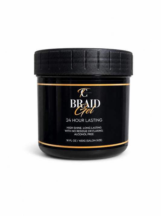 Braid Gel styling gel for braids, edges and sleek styles by Tiara's Crown Collection, additional view