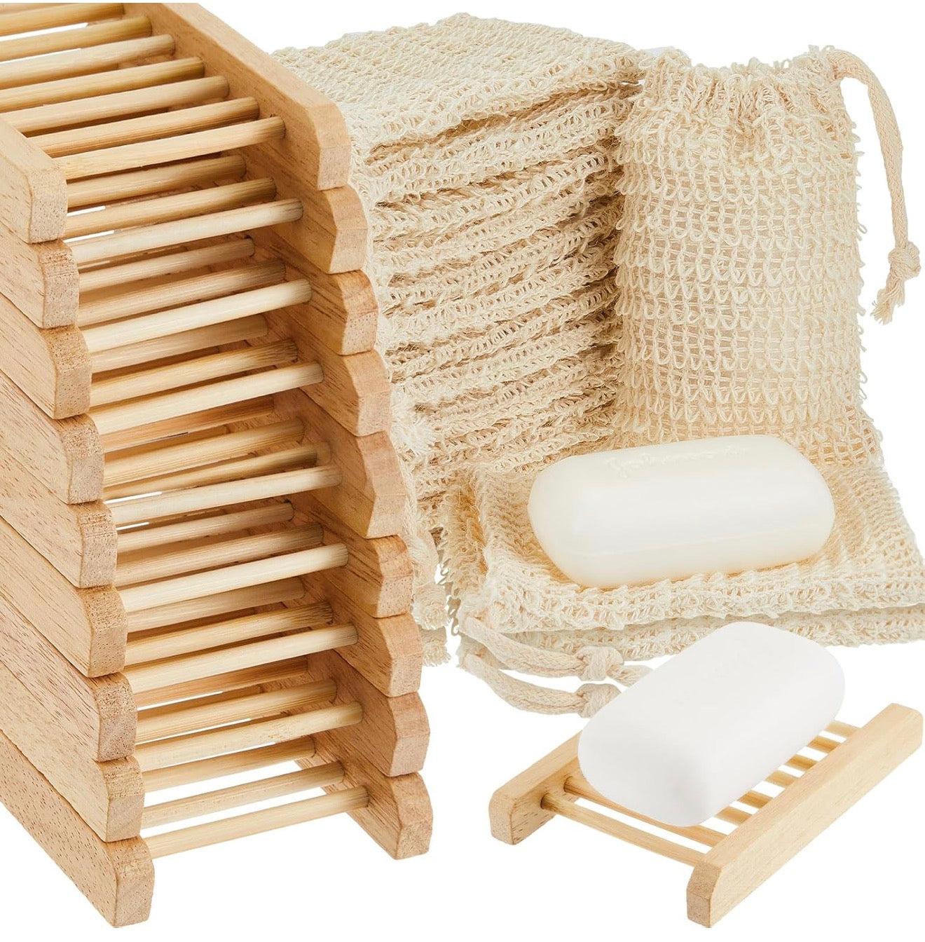 Bamboo Wood Soap Holder by Tiara's Crown Collection, additional view